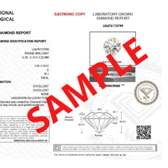 0.70 CTW Round Cut Natural Earth Mined Diamond Butterfly Style Solitaire Earring - Picture 4 of 5